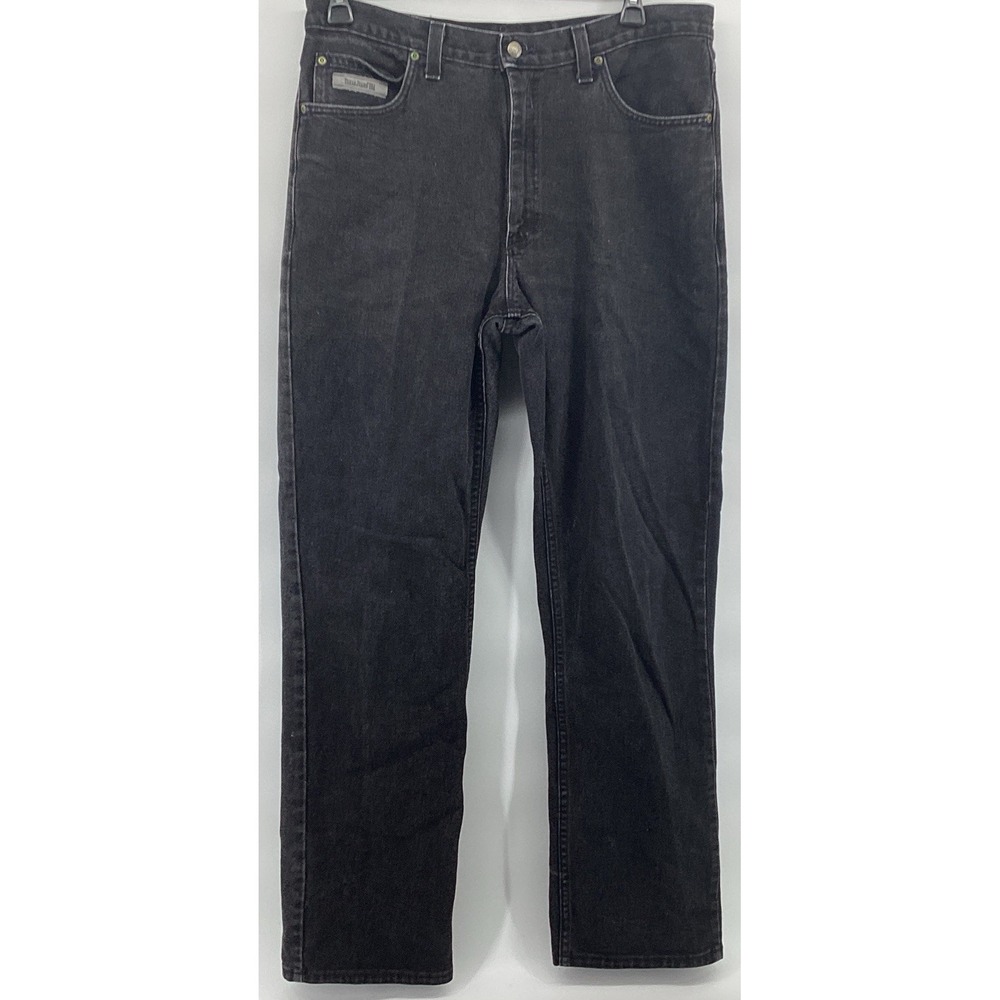 Texas Jeans Mens Size 36 Black Original 5 Pocket MADE IN USA Straight